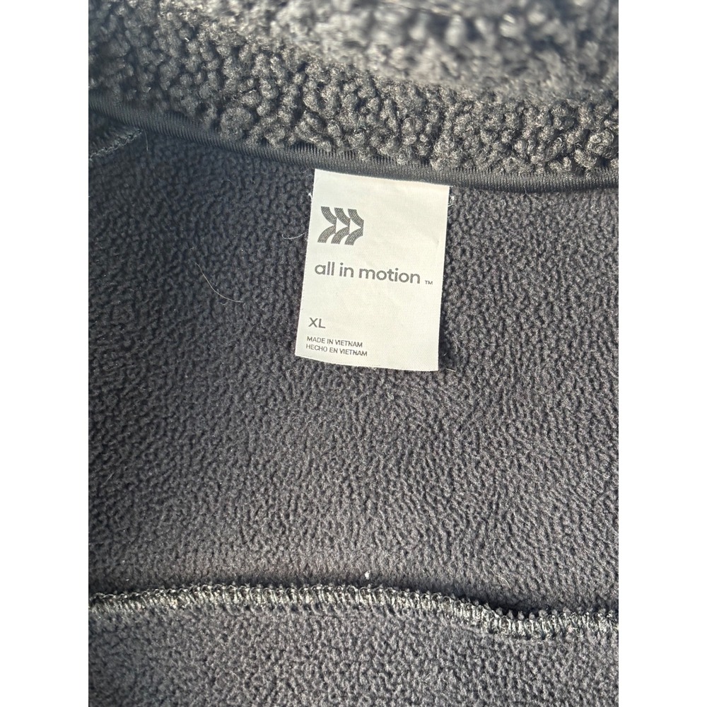 All In Motion Womens Cozy 2 Zip Sherpa‎ Pullover Black XL Quarter Zip Fleece - Picture 8 of 9